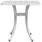vidaXL Tavolo da Giardino Bianco 53x53x53 cm in Alluminio Pressofuso vidaXL Tavolo da Giardino Bianco 53x53x53 cm in Alluminio Pressofuso
