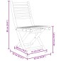 vidaXL Set da Pranzo da Giardino 5 pz in Bambù vidaXL Set da Pranzo da Giardino 5 pz in Bambù