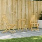 vidaXL Set da Bistrò 3 pz in Bambù vidaXL Set da Bistrò 3 pz in Bambù