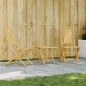 vidaXL Set da Bistrò 3 pz in Bambù vidaXL Set da Bistrò 3 pz in Bambù