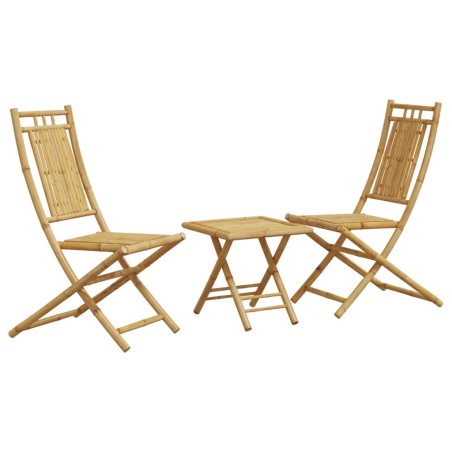 vidaXL Set da Bistrò 3 pz in Bambù