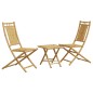 vidaXL Set da Bistrò 3 pz in Bambù vidaXL Set da Bistrò 3 pz in Bambù