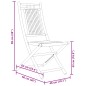 vidaXL Set da Bistrò 3 pz in Bambù vidaXL Set da Bistrò 3 pz in Bambù