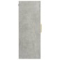 Armadietto Pensile a Parete Grigio Cemento 69,5x34x90 cm Armadietto Pensile a Parete Grigio Cemento 69,5x34x90 cm