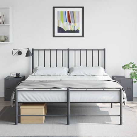 vidaXL Comodini 2 pz Antracite 34,5x39x44 cm in Acciaio