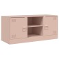 vidaXL Mobile Porta TV Rosa 99x39x44 cm in Acciaio vidaXL Mobile Porta TV Rosa 99x39x44 cm in Acciaio