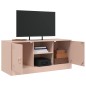vidaXL Mobile Porta TV Rosa 99x39x44 cm in Acciaio vidaXL Mobile Porta TV Rosa 99x39x44 cm in Acciaio