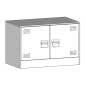 vidaXL Mobile TV Rosso 67x39x44 cm in Acciaio vidaXL Mobile TV Rosso 67x39x44 cm in Acciaio