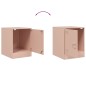 vidaXL Comodini 2 pz Rosa 34,5x39x44 cm in Acciaio