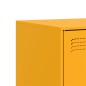 vidaXL Mobili TV 2 pz Giallo Senape 67x39x44 cm in Acciaio vidaXL Mobili TV 2 pz Giallo Senape 67x39x44 cm in Acciaio