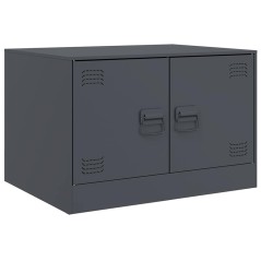 vidaXL Tavolino da Salotto Antracite 67x50x44 cm in Acciaio