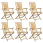 vidaXL Sedie da Giardino Pieghevoli 6 pz 53x66x99 cm in Bambù vidaXL Sedie da Giardino Pieghevoli 6 pz 53x66x99 cm in Bambù
