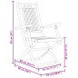 vidaXL Sedie da Giardino Pieghevoli 6 pz 53x66x99 cm in Bambù vidaXL Sedie da Giardino Pieghevoli 6 pz 53x66x99 cm in Bambù