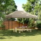 vidaXL Tenda da Festa Pieghevole Pop-Up Tortora 410x279x315 cm vidaXL Tenda da Festa Pieghevole Pop-Up Tortora 410x279x315 cm
