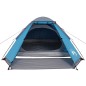 vidaXL Tenda da Campeggio a Cupola per 4 Persone Blu Impermeabile vidaXL Tenda da Campeggio a Cupola per 4 Persone Blu Impermeabile