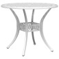 vidaXL Tavolo da Giardino Bianco Ø90x75 cm in Alluminio Pressofuso vidaXL Tavolo da Giardino Bianco Ø90x75 cm in Alluminio Pressofuso