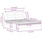 vidaXL Letto con Materasso Cappuccino 160x200cm Similpelle