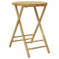 vidaXL Set da Bistrot Pieghevole 3 pz Cuscini Bianco Crema in Bambù vidaXL Set da Bistrot Pieghevole 3 pz Cuscini Bianco Crema in Bambù
