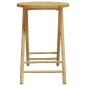 vidaXL Set da Bistrot Pieghevole 3 pz Cuscini Bianco Crema in Bambù vidaXL Set da Bistrot Pieghevole 3 pz Cuscini Bianco Crema in Bambù