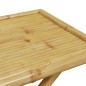 vidaXL Tavolo da Giardino Pieghevole 110x55x75 cm in Bambù vidaXL Tavolo da Giardino Pieghevole 110x55x75 cm in Bambù