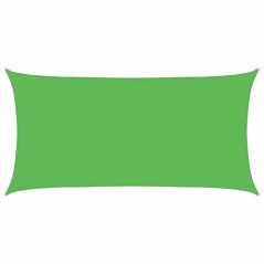 vidaXL Vela Parasole 160 g/m² Rettangolare Verde Chiaro 2x3,5 m HDPE