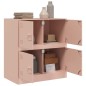 vidaXL Credenza Rosa 67x39x73 cm in Acciaio vidaXL Credenza Rosa 67x39x73 cm in Acciaio