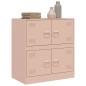 vidaXL Credenza Rosa 67x39x73 cm in Acciaio vidaXL Credenza Rosa 67x39x73 cm in Acciaio