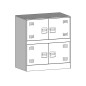 vidaXL Credenza Rosa 67x39x73 cm in Acciaio vidaXL Credenza Rosa 67x39x73 cm in Acciaio