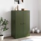 vidaXL Credenza Verde Oliva 67x39x107 cm in Acciaio vidaXL Credenza Verde Oliva 67x39x107 cm in Acciaio