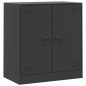 vidaXL Credenza Nera 67x39x73 cm in Acciaio vidaXL Credenza Nera 67x39x73 cm in Acciaio