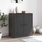 vidaXL Credenza Nera 67x39x73 cm in Acciaio vidaXL Credenza Nera 67x39x73 cm in Acciaio