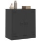vidaXL Credenza Nera 67x39x73 cm in Acciaio vidaXL Credenza Nera 67x39x73 cm in Acciaio