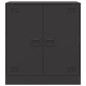 vidaXL Credenza Nera 67x39x73 cm in Acciaio vidaXL Credenza Nera 67x39x73 cm in Acciaio