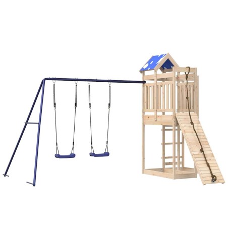 vidaXL Set da Gioco da Esterno in Legno Massello di Pino