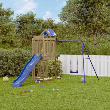 vidaXL Set da Gioco da Esterno in Legno di Pino Impregnato