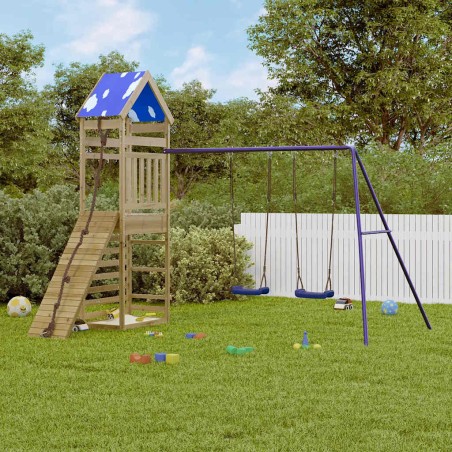vidaXL Set da Gioco da Esterno in Legno di Pino Impregnato