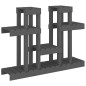 Supporto per Piante Grigio 104,5x25x77,5 cm in Massello di Pino Supporto per Piante Grigio 104,5x25x77,5 cm in Massello di Pino