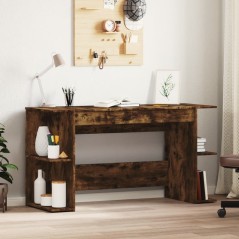 vidaXL Scrivania Rovere Fumo 140x50x75 cm in Legno Multistrato