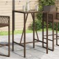 vidaXL Tavolo da Bar da Esterno Marrone 70x70x110 cm in Polyrattan vidaXL Tavolo da Bar da Esterno Marrone 70x70x110 cm in Polyrattan