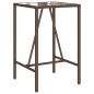 vidaXL Tavolo da Bar da Esterno Marrone 70x70x110 cm in Polyrattan vidaXL Tavolo da Bar da Esterno Marrone 70x70x110 cm in Polyrattan
