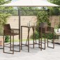 vidaXL Tavolo da Bar da Esterno Marrone 70x70x110 cm in Polyrattan vidaXL Tavolo da Bar da Esterno Marrone 70x70x110 cm in Polyrattan