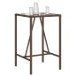 vidaXL Tavolo da Bar da Esterno Marrone 70x70x110 cm in Polyrattan vidaXL Tavolo da Bar da Esterno Marrone 70x70x110 cm in Polyrattan