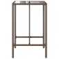 vidaXL Tavolo da Bar da Esterno Marrone 70x70x110 cm in Polyrattan vidaXL Tavolo da Bar da Esterno Marrone 70x70x110 cm in Polyrattan