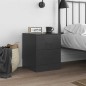 vidaXL Comodino Nero 34,5x39x44 cm in Acciaio