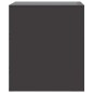vidaXL Comodino Nero 34,5x39x44 cm in Acciaio