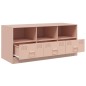 vidaXL Mobile Porta TV Rosa 99x39x44 cm in Acciaio vidaXL Mobile Porta TV Rosa 99x39x44 cm in Acciaio