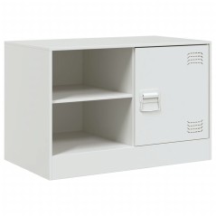 vidaXL Mobile Porta TV Bianco 67x39x44 cm in Acciaio