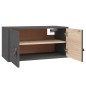Pensili 2 pz Grigi 60x30x30 cm in Legno Massello di Pino