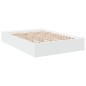 vidaXL Giroletto Bianco 140x190 cm in Legno Multistrato vidaXL Giroletto Bianco 140x190 cm in Legno Multistrato