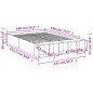 vidaXL Giroletto Bianco 140x190 cm in Legno Multistrato vidaXL Giroletto Bianco 140x190 cm in Legno Multistrato